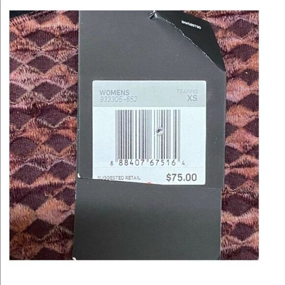 Nike Pro Hyperwarm Training Leggings 933305 652‎ Burgundy Knit Shorts Spring Gym - Picture 7 of 12